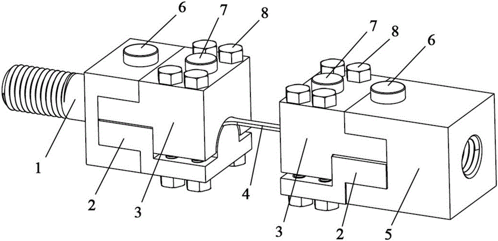 Thin-walled tube arc-shaped sample high-temperature high-pressure water slow tensile test clamp and application method thereof