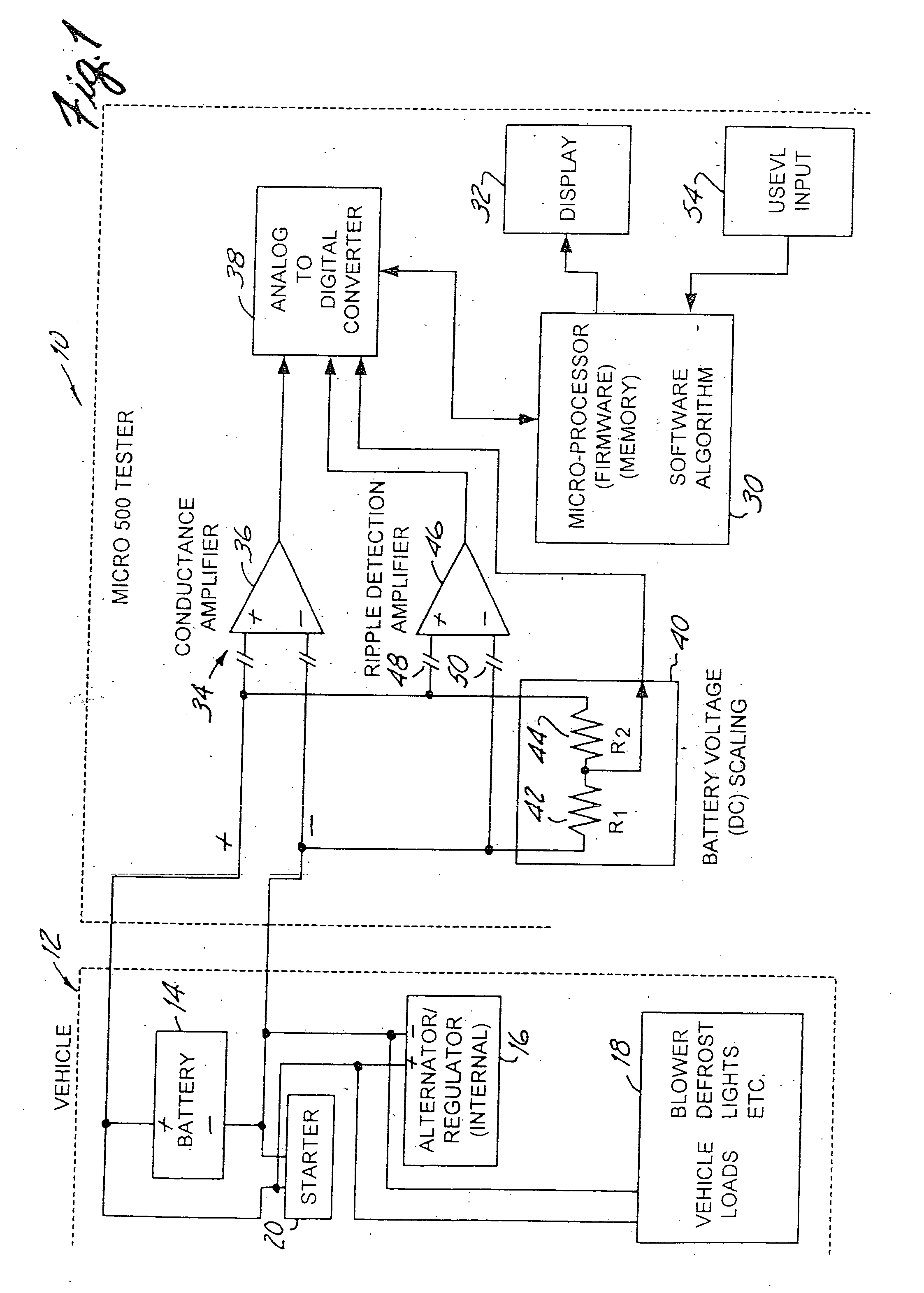 Alternator tester