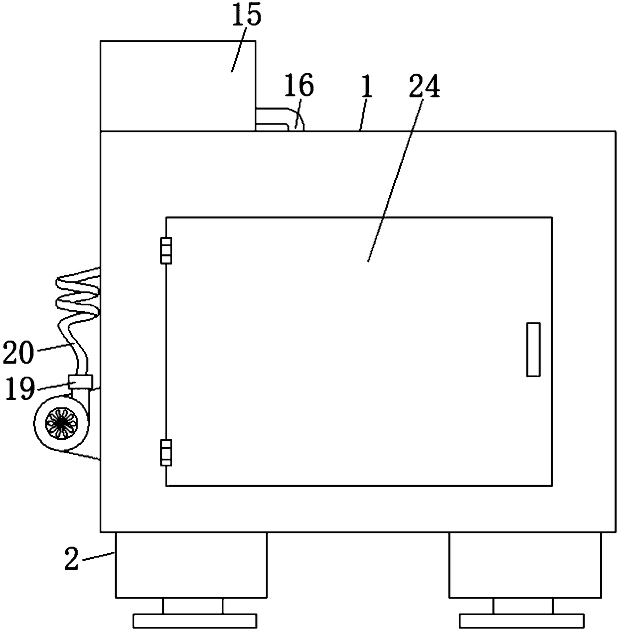 Metal plate surface spraying device