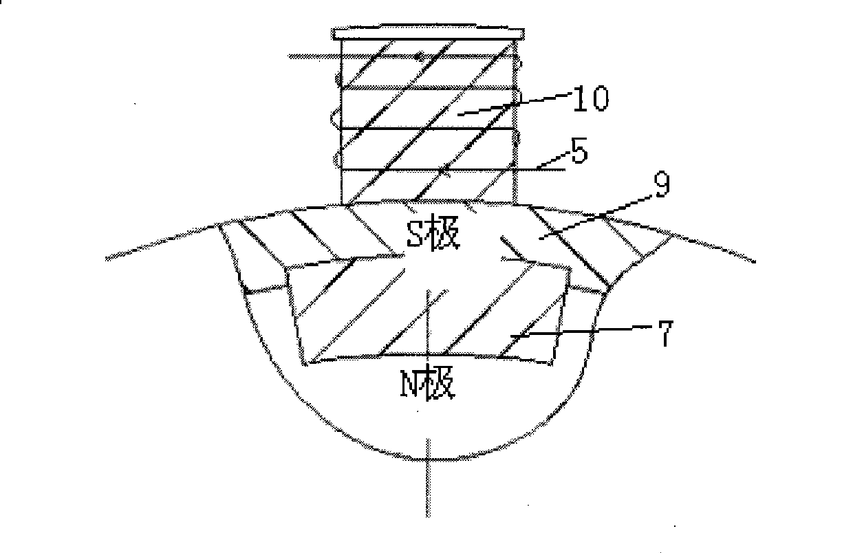 Self-excitation type speed inhibitor having water cooling system