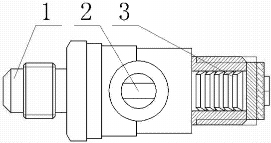 High-wear-resisting flow guide type water nozzle body and manufacturing method thereof