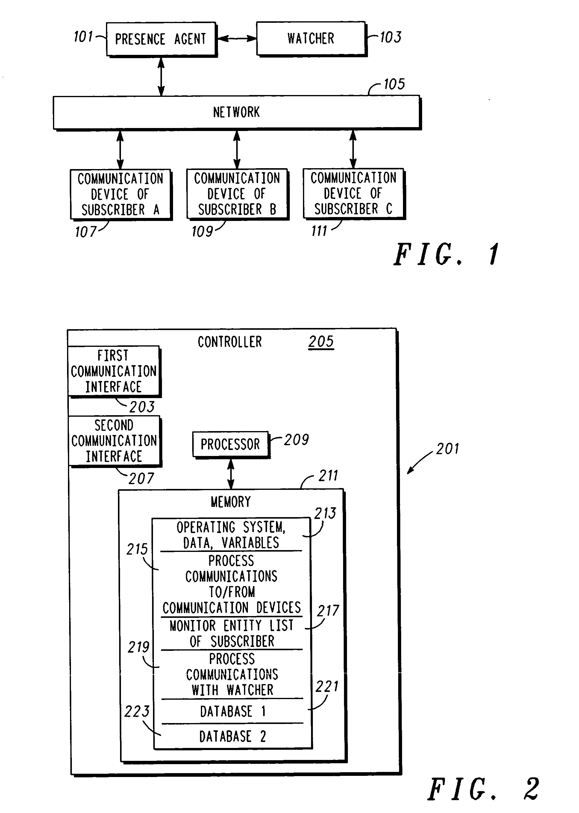 Method and system for providing entity status information in a communication network