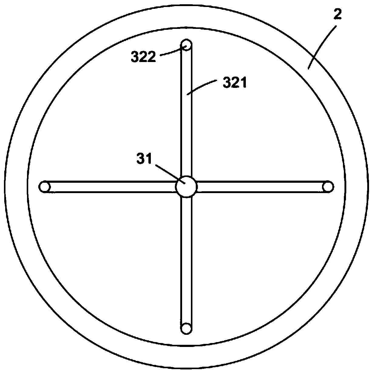 Double-working position quantitative mixing device for refractory brick materials