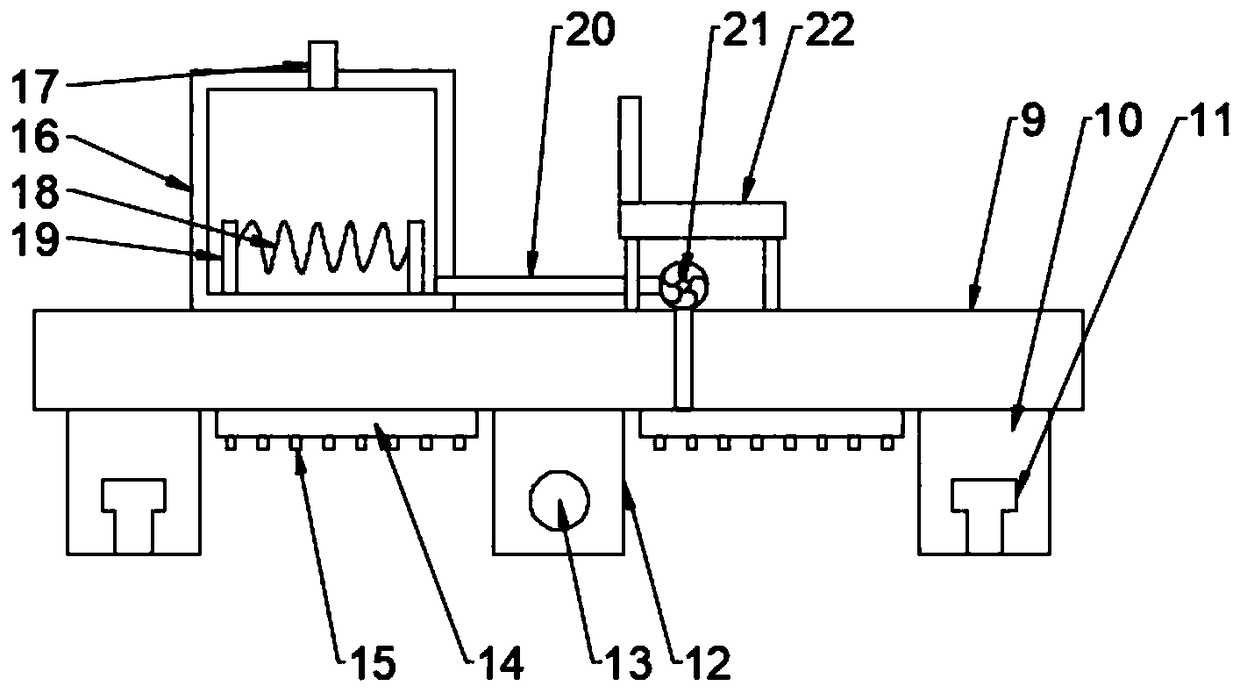 Concrete maintenance device for highway project construction in winter