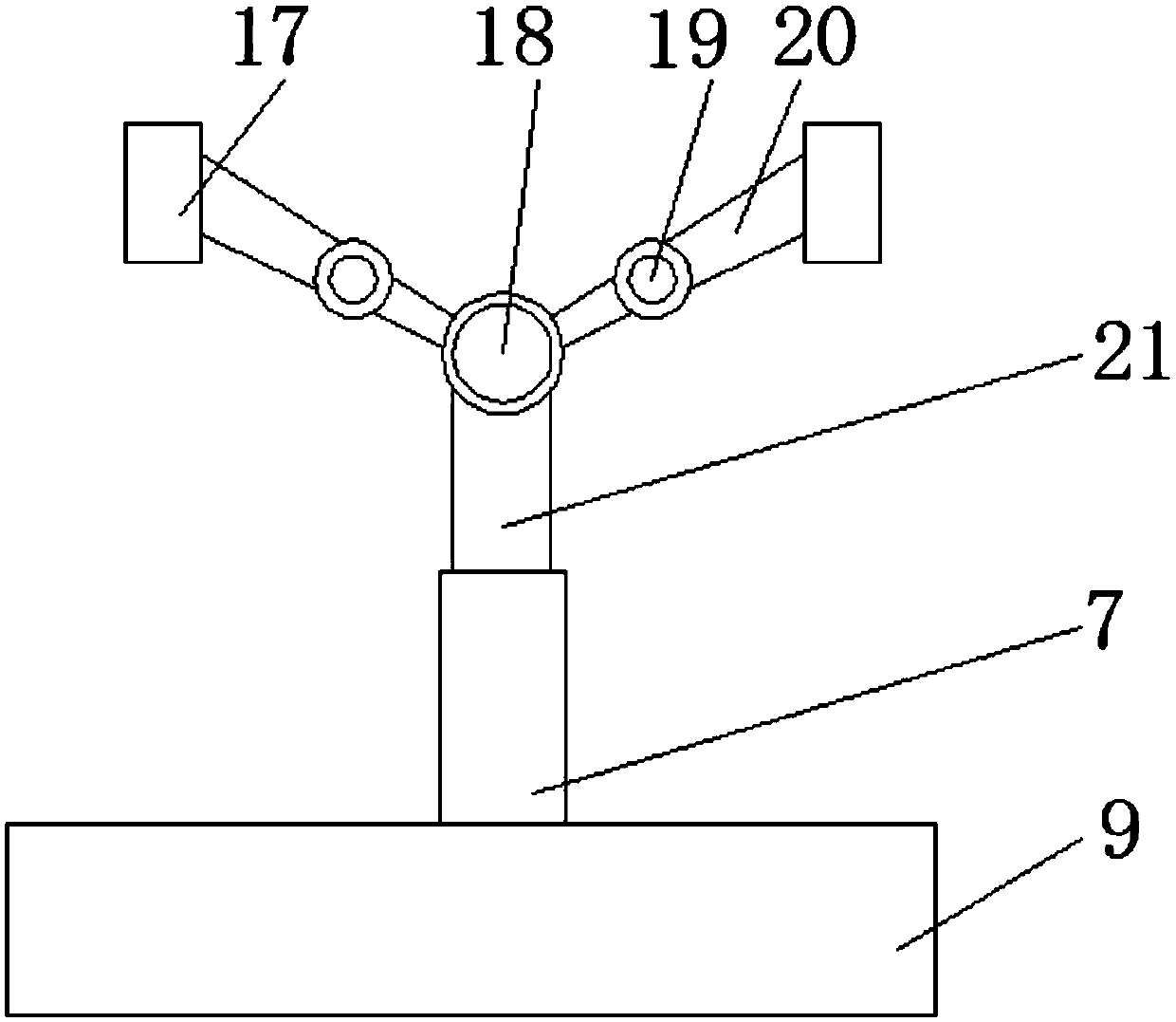 Electronic product support frame with heat dissipation function