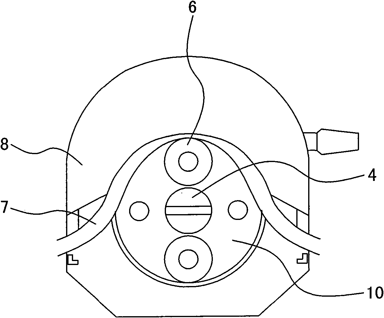 Mechanical creepage-type chemical mixing device used for atomizing machine