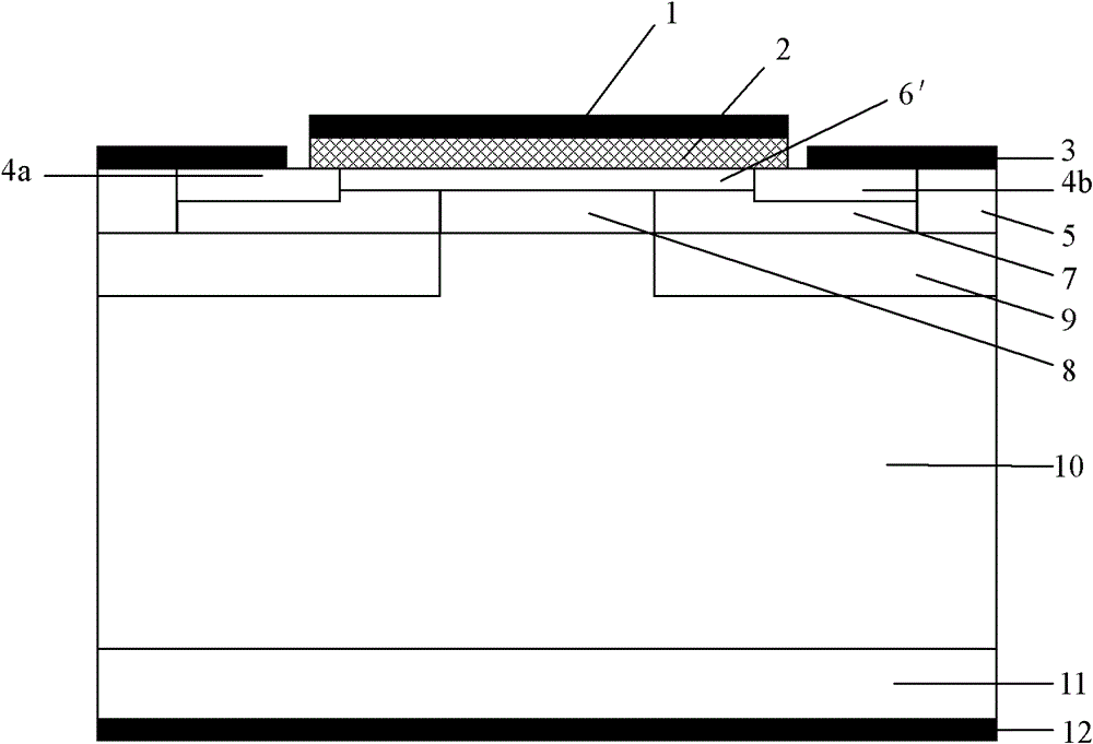 N-channel accumulative SiC IEMOSFET (Implantation and Epitaxial Metal-Oxide-Semiconductor Field Effect Transistor) device and manufacturing method thereof