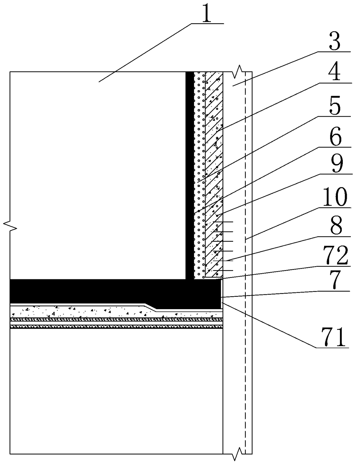 Underground storage tank structure for liquefied natural gas and construction method thereof