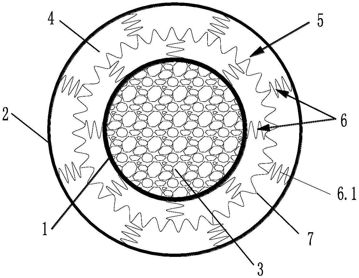 Concrete filled steel tubular structure based on deformation and energy absorption principles and having multi-disaster combined protection function