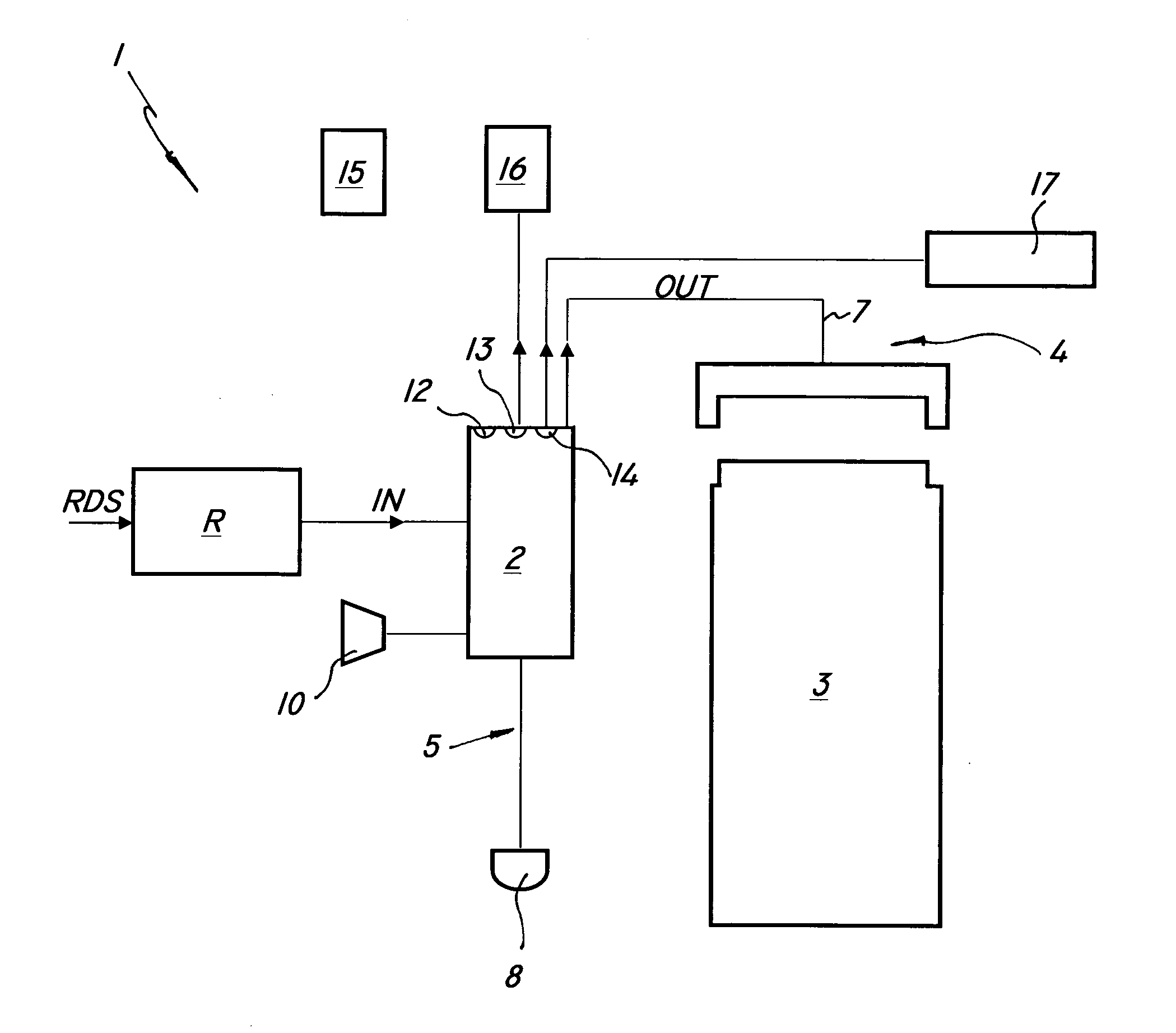 Electronic device for detection and storage of rds signal data