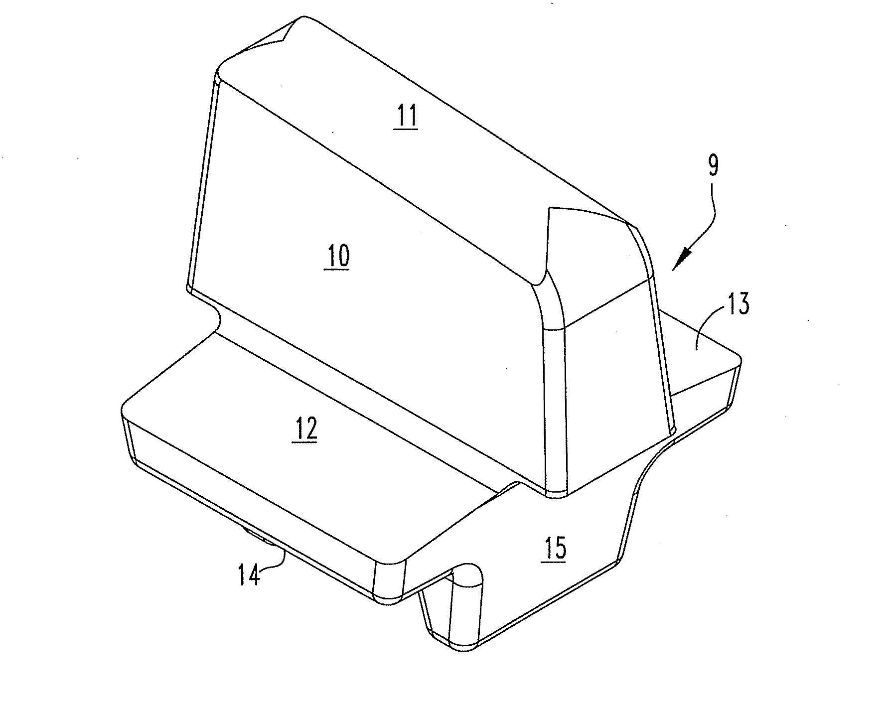 Railway brake shoe