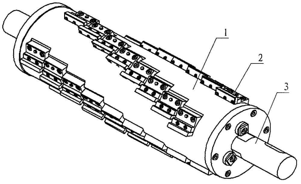 A wood high-speed spiral corn milling cutter