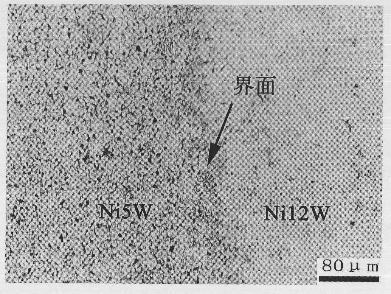 Ni-base alloy composite base band prepared by hot isostatic pressing method