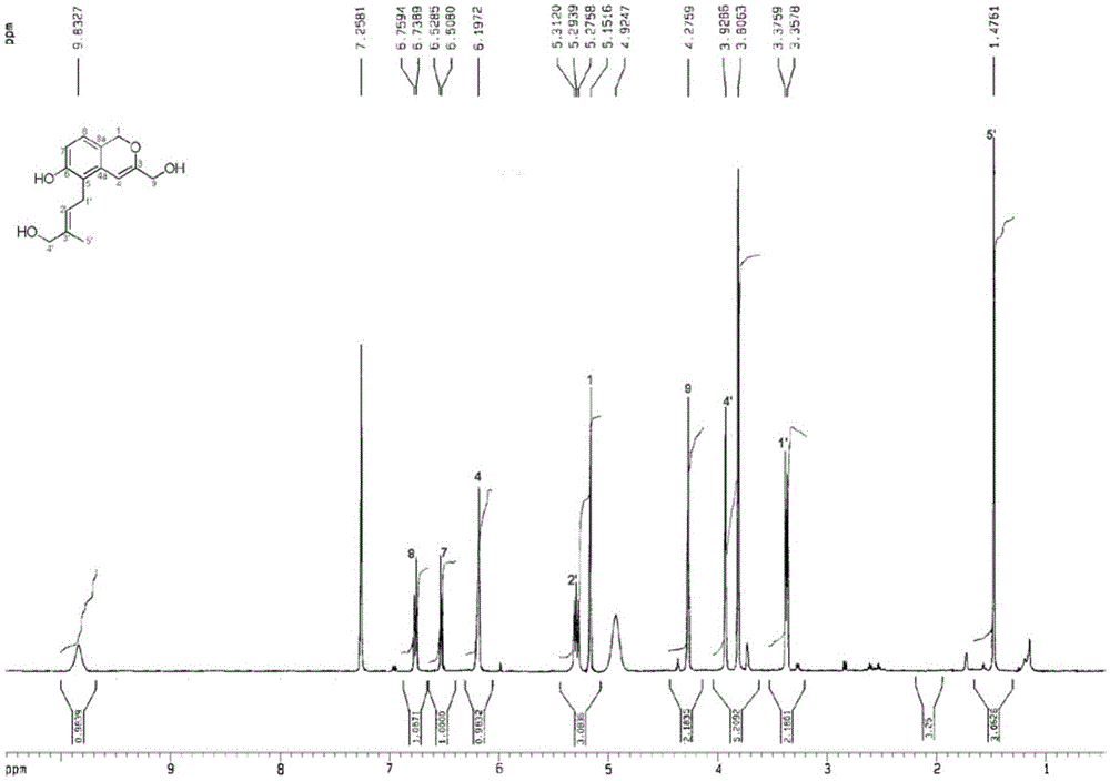 Aroma-enhancing moisture-retaining isocoumarin compound, and preparation method and application thereof