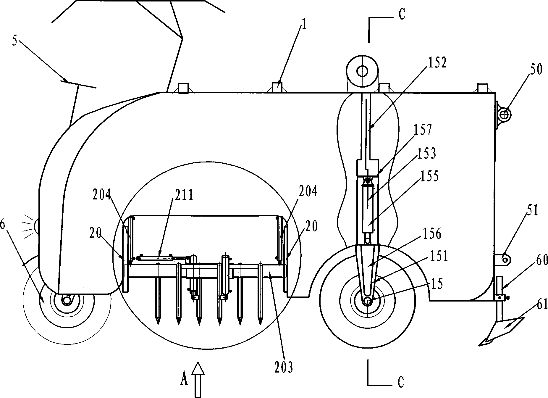 Injection type irrigation machine