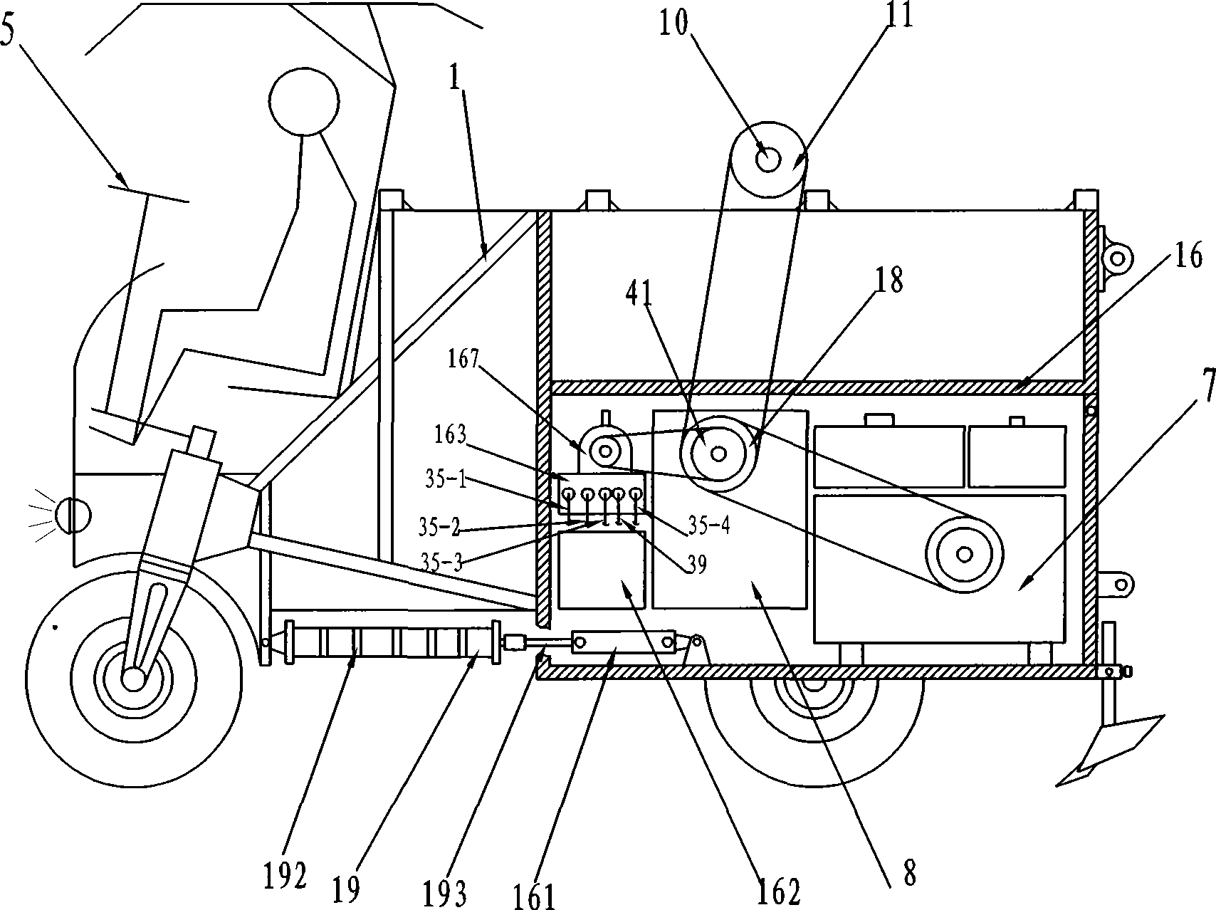 Injection type irrigation machine