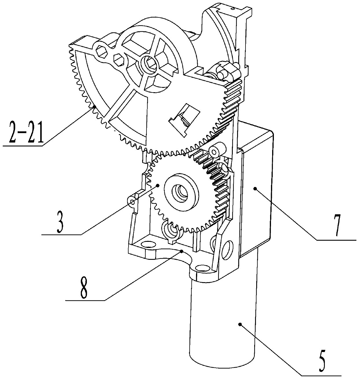 Mixing mechanism for the automatic detection device of the integrated quantitative sampling and reagent device