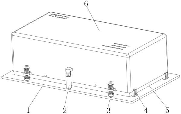 Battery damping device for new energy automobile