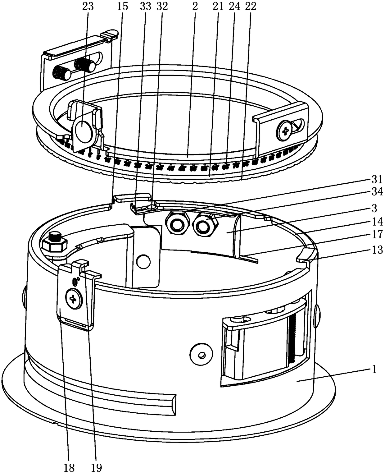 LED reflector lamp rotating mechanism