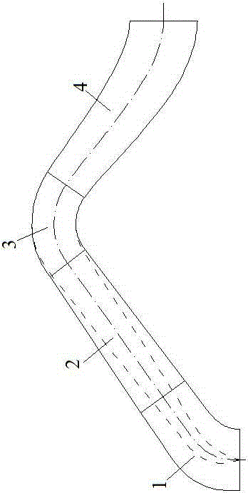 Making and forming method for model of siphon type water outlet passage of large pump station