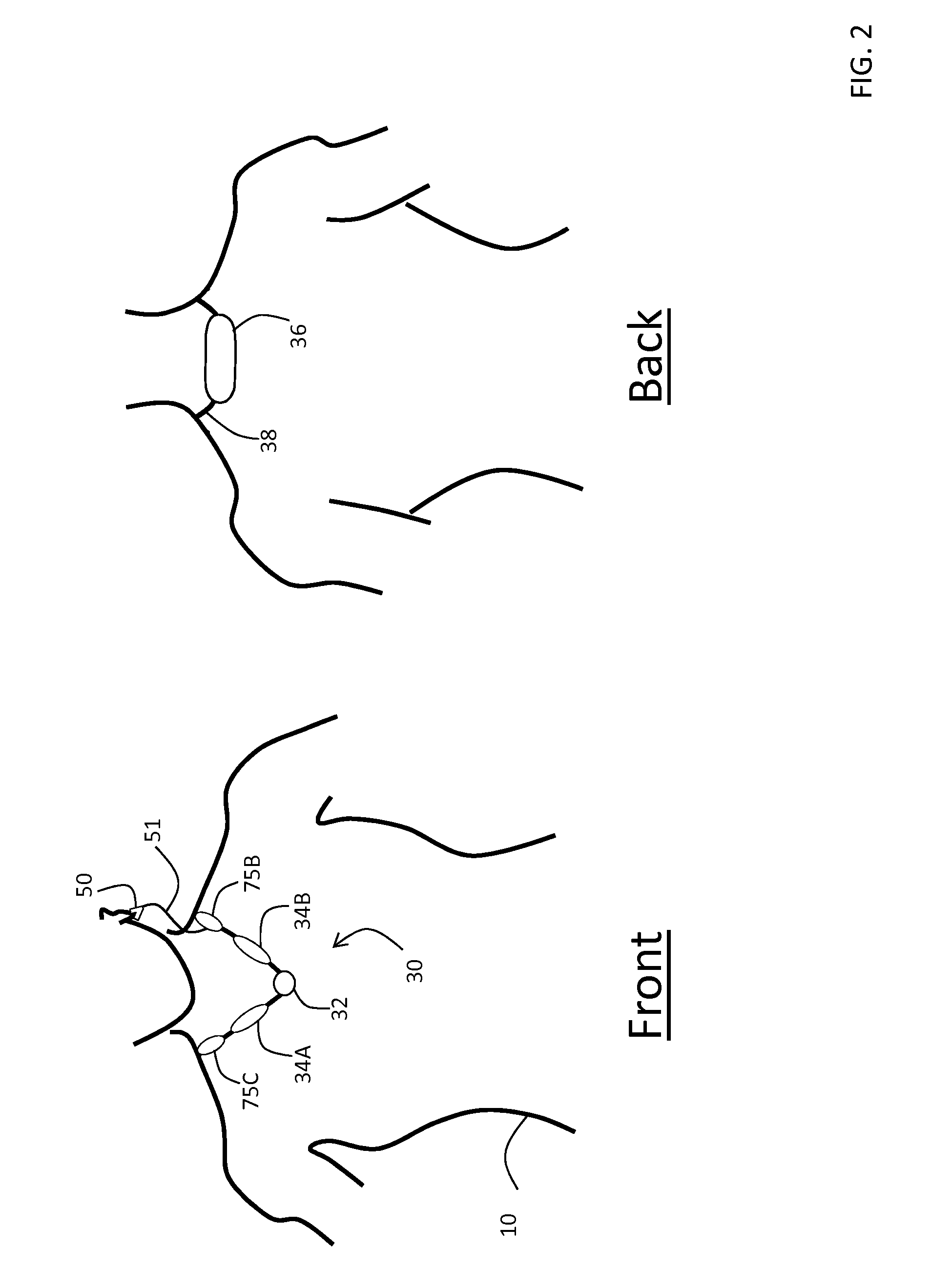 Necklace-shaped physiological monitor