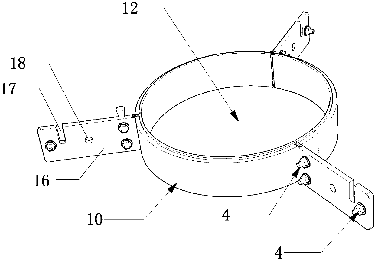 Mounting method of large storage tank floating tray guide pipe flexible sealing device