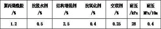 Well killing polyacrylamide strong gel and preparation method thereof