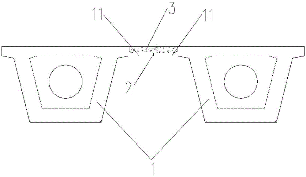 Wet joint connection structure for fully prefabricated bridges