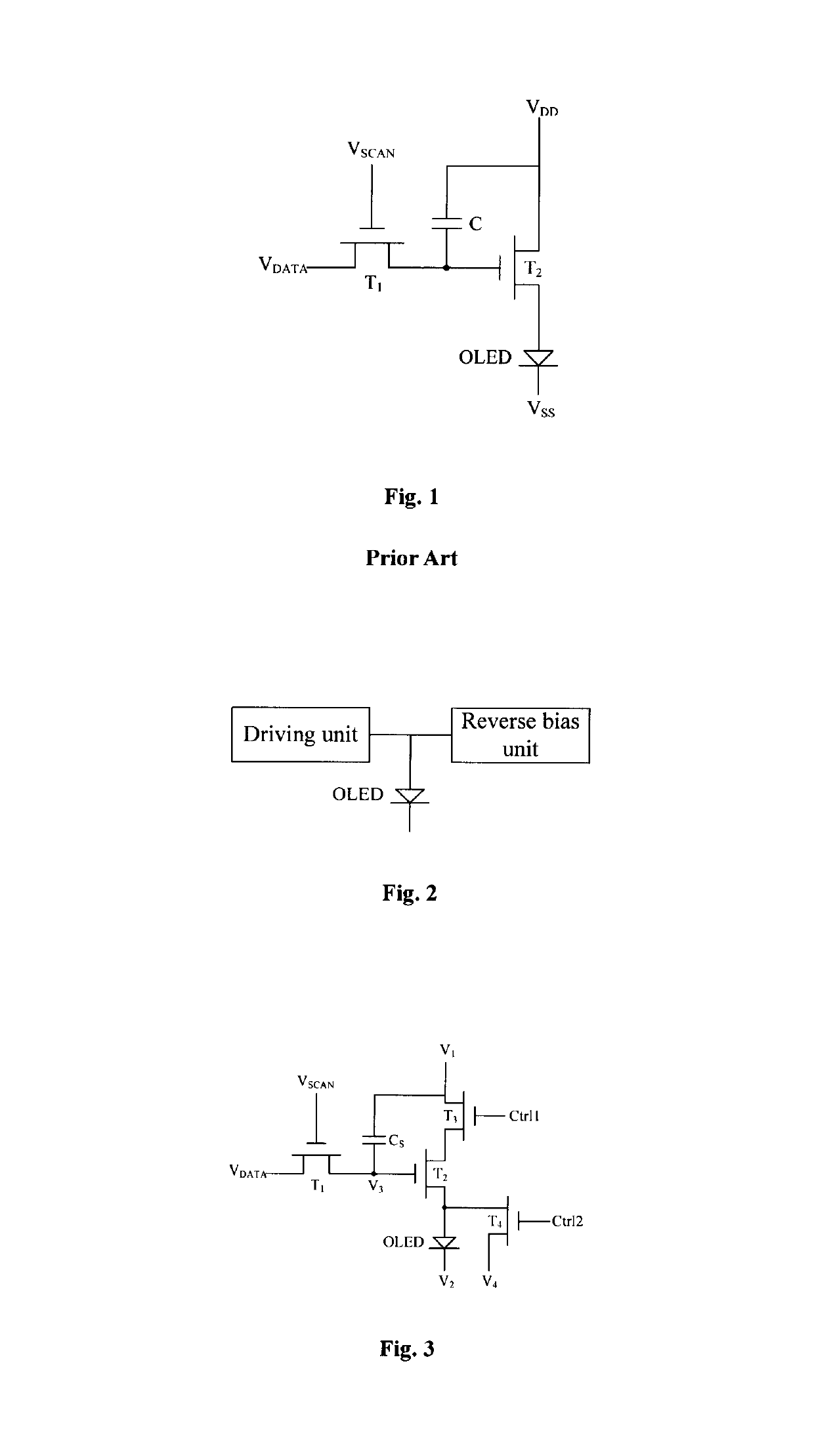 Driving system for a display device, and driving circuit applicable to OLED