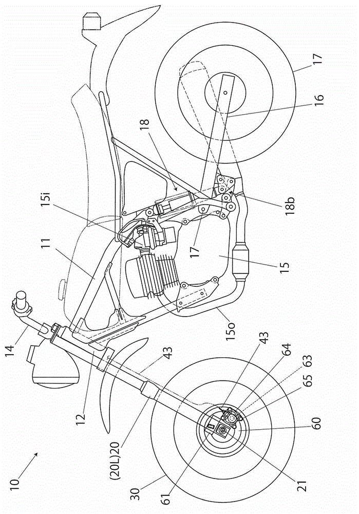 Vehicle provided with a driving motor