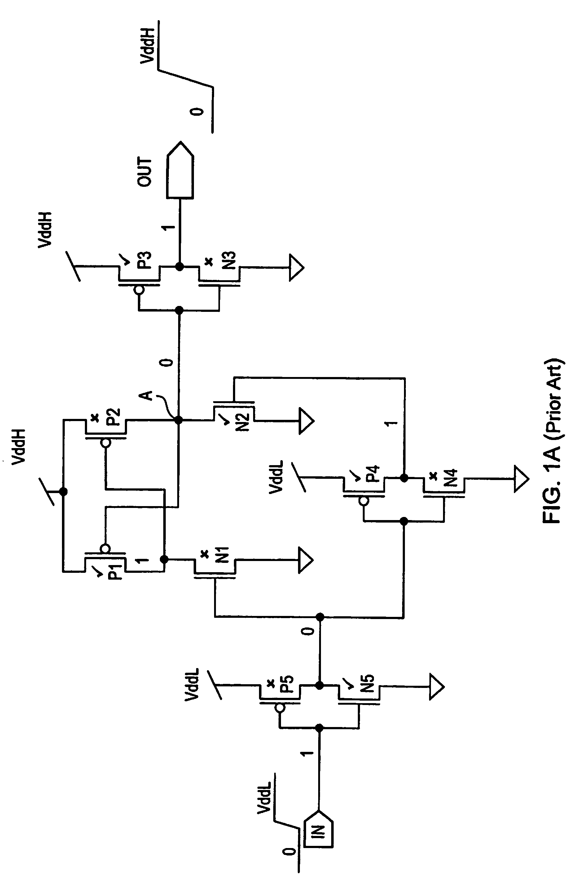 Level shifting circuitry