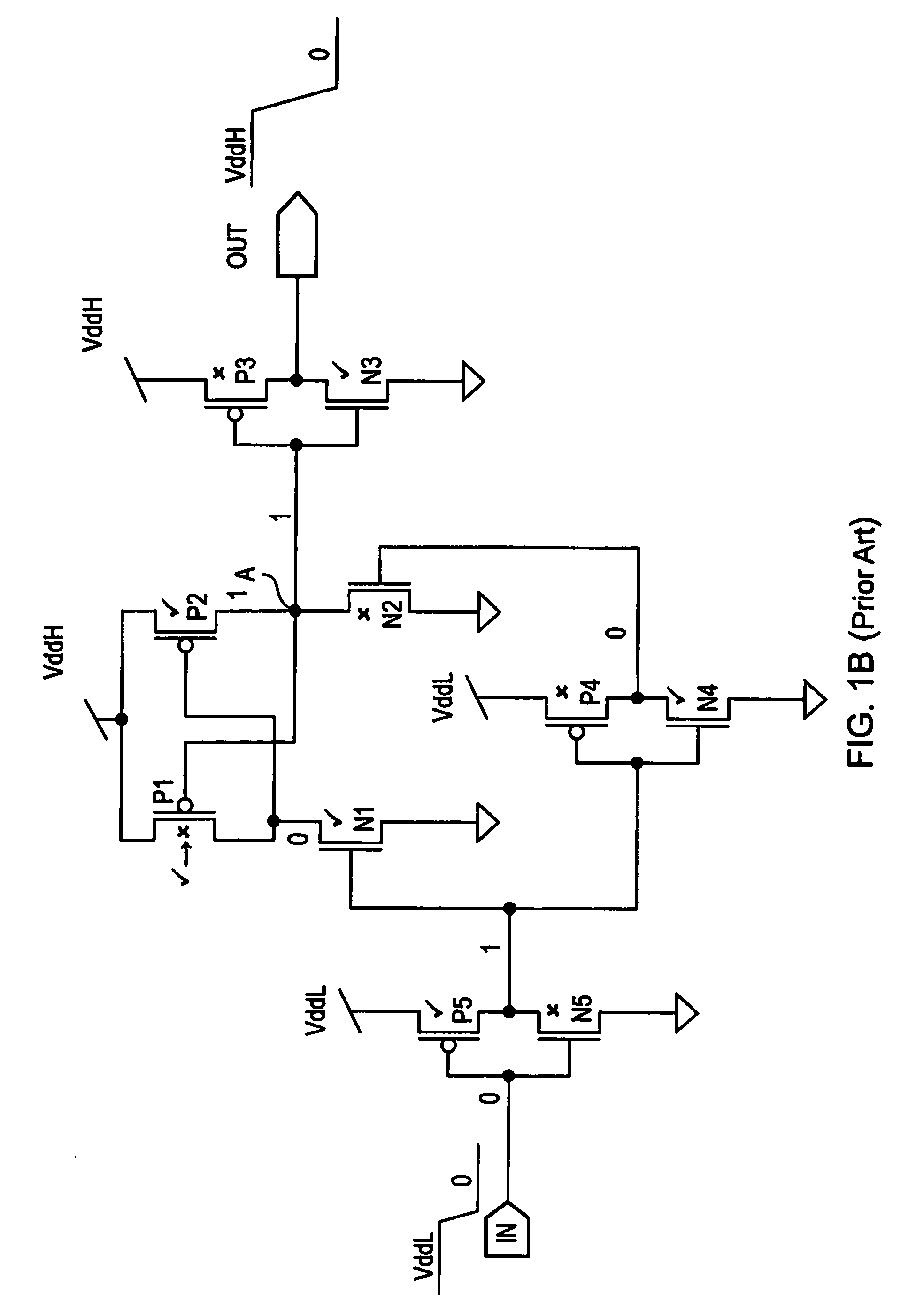 Level shifting circuitry