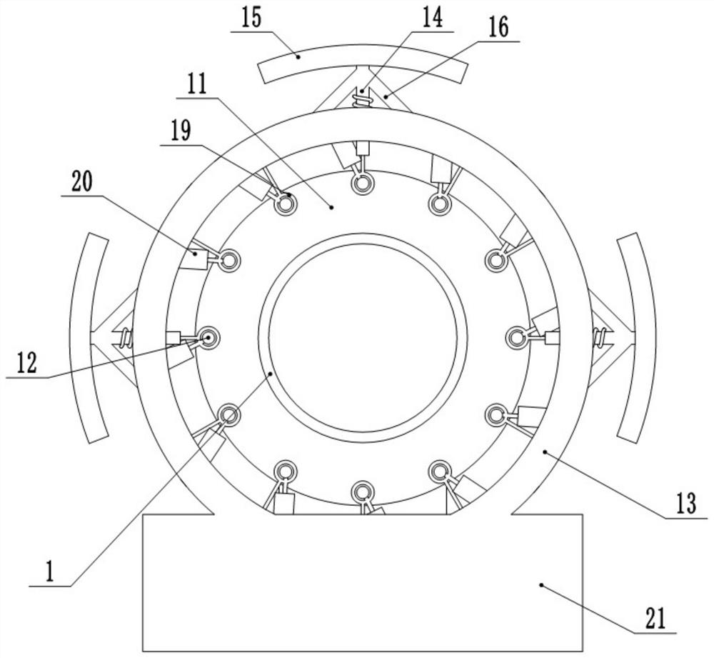 A gas pipeline large displacement protection device