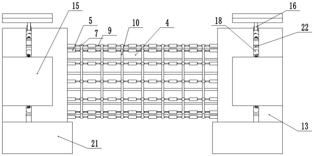 A gas pipeline large displacement protection device