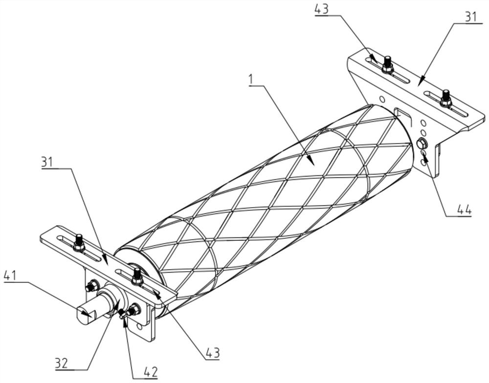 Novel automatic deviation rectifying carrier roller