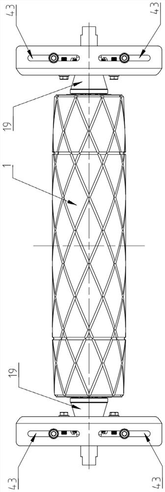 Novel automatic deviation rectifying carrier roller