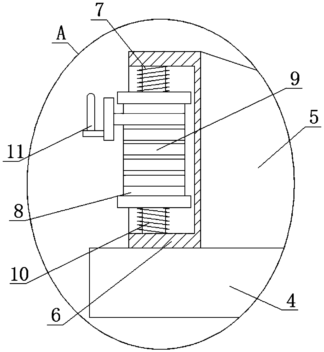 Fixing cushion for blood sampling, used for internal medicine nursing