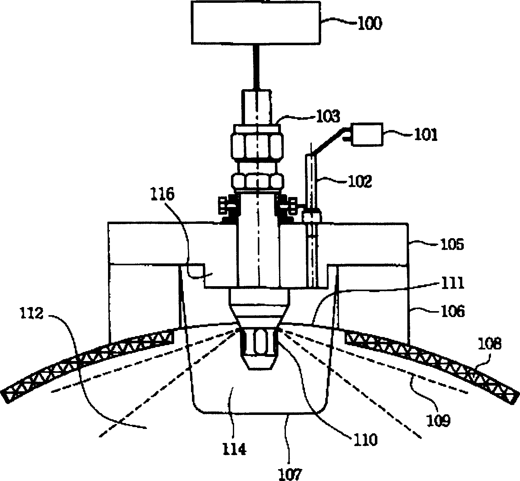 Differential pressure type sprayer