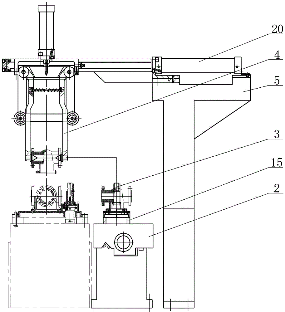 Machining automatic assembly line for inlet and outlet connecting flange on valve body