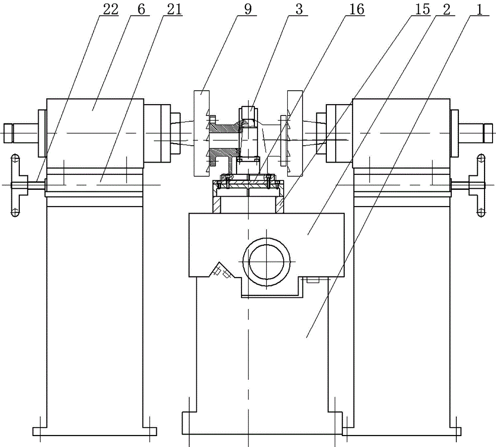 Machining automatic assembly line for inlet and outlet connecting flange on valve body