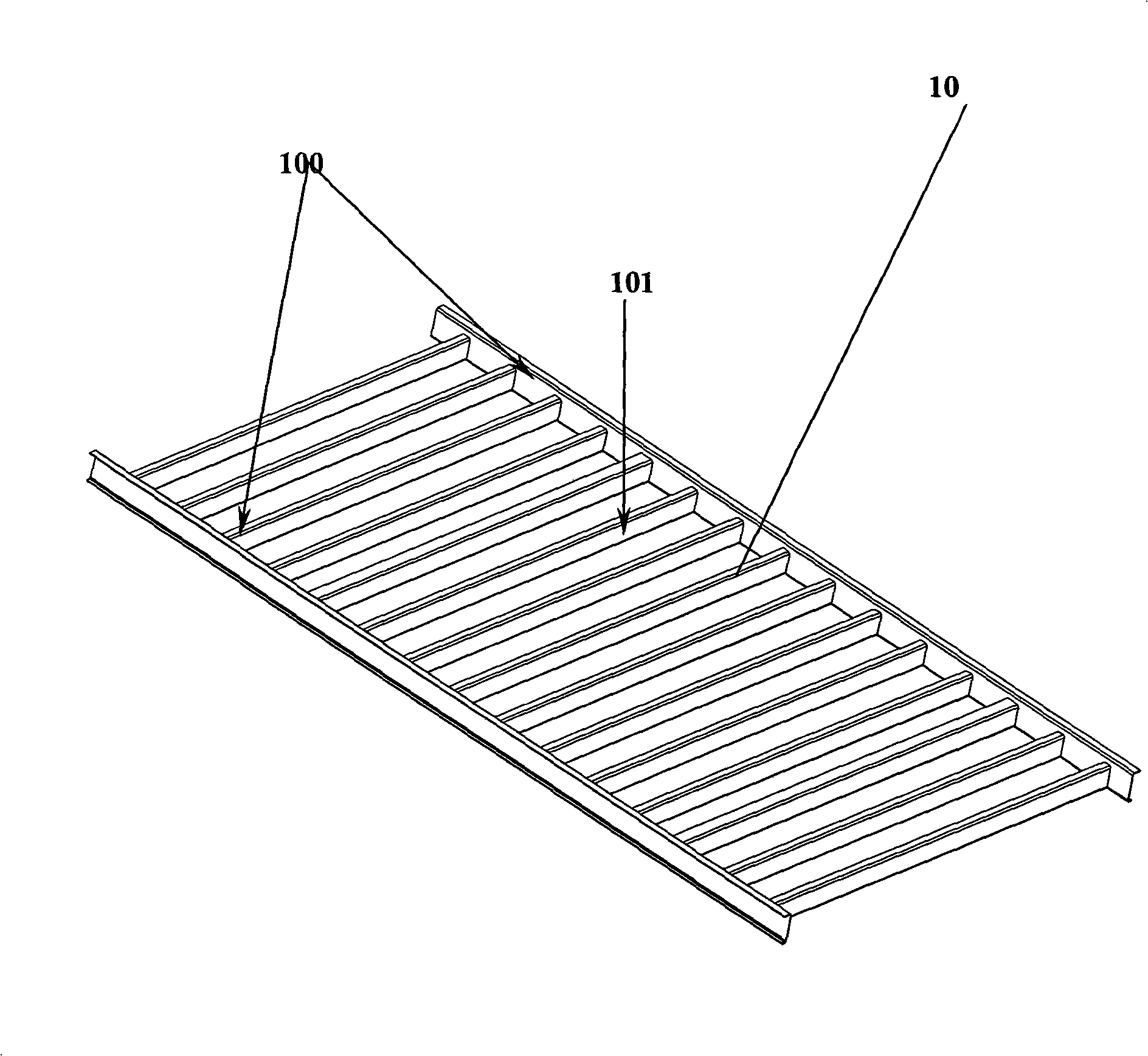 Glued board for container floor