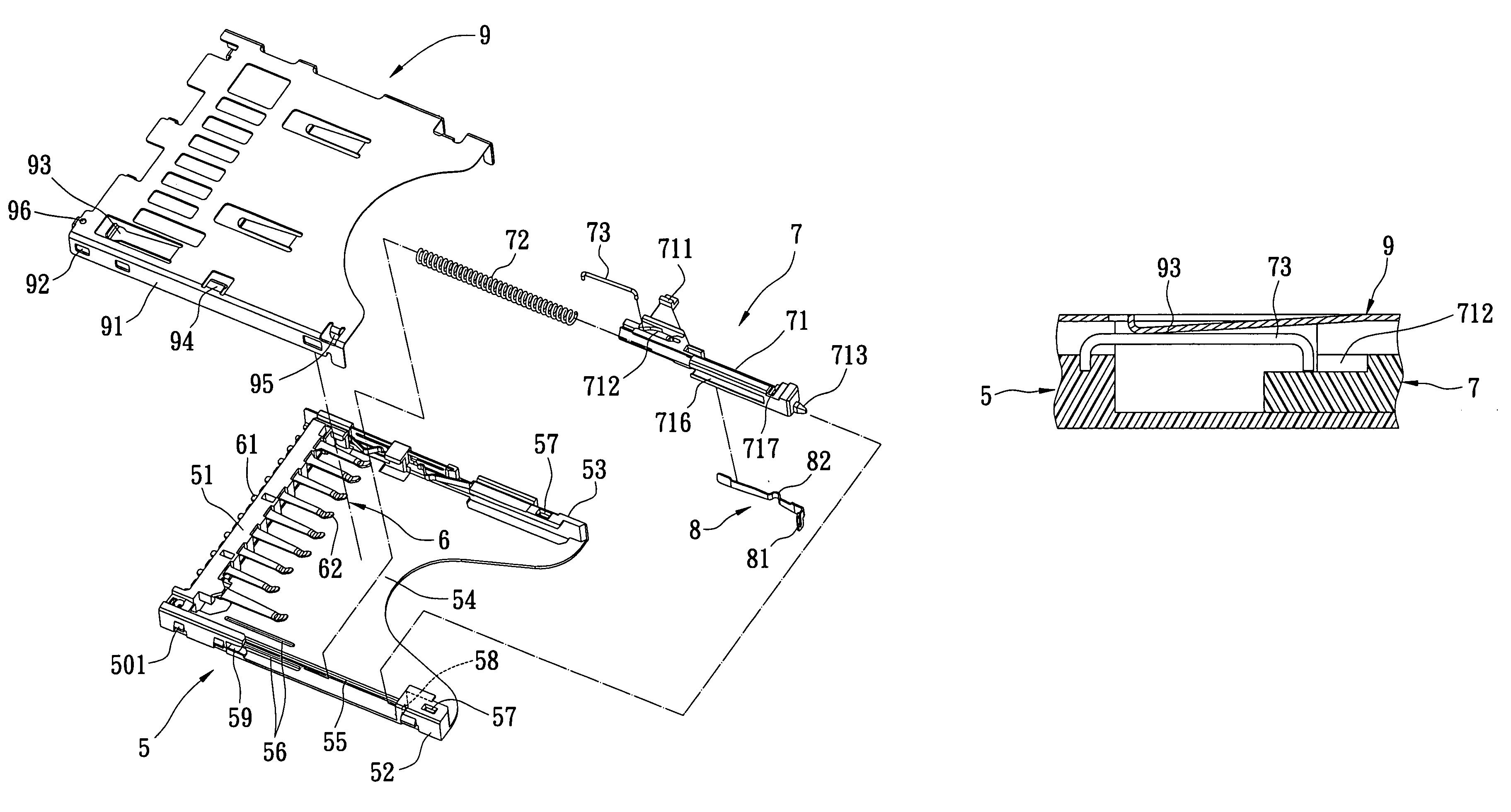 Electrical card connector