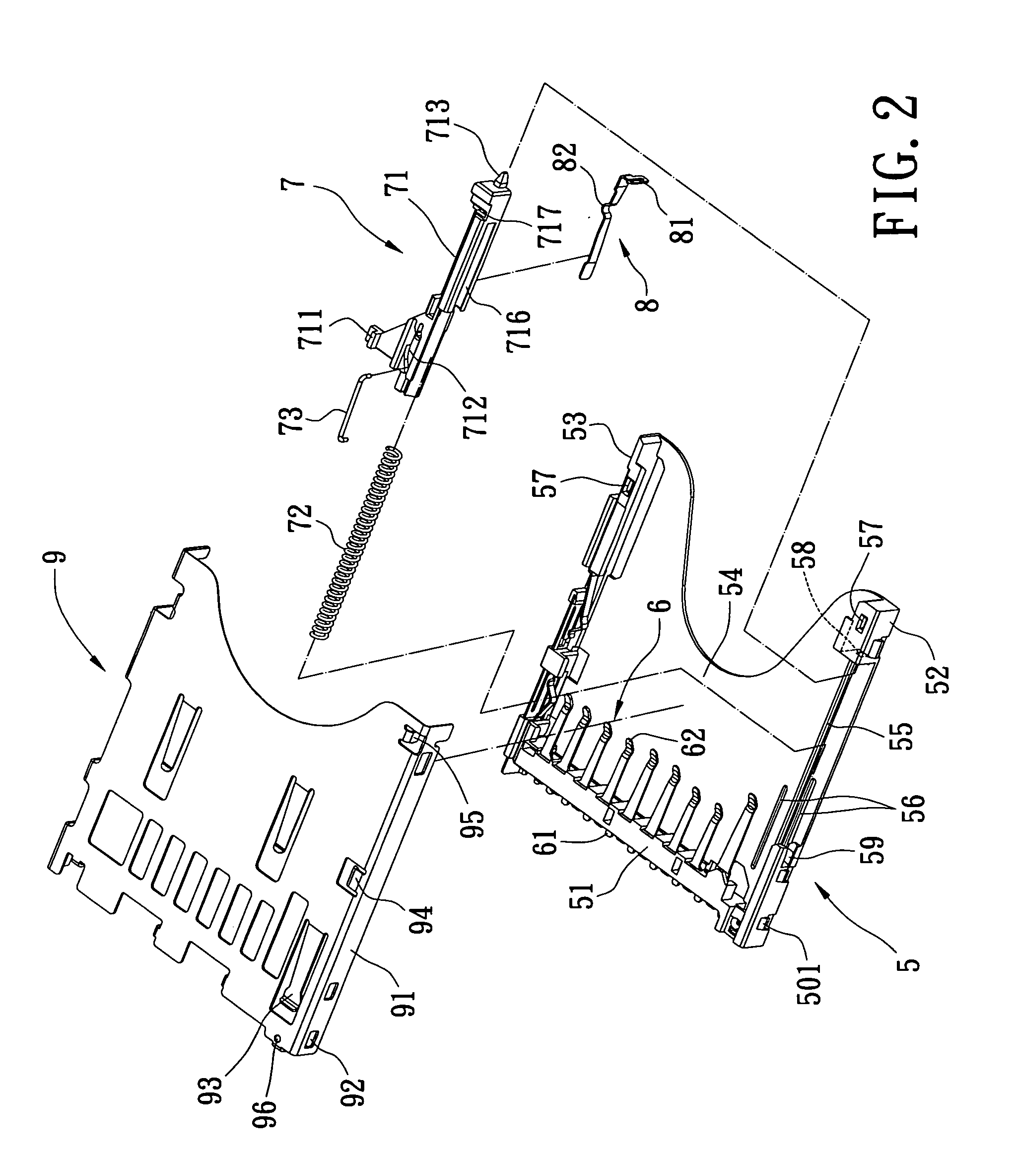 Electrical card connector