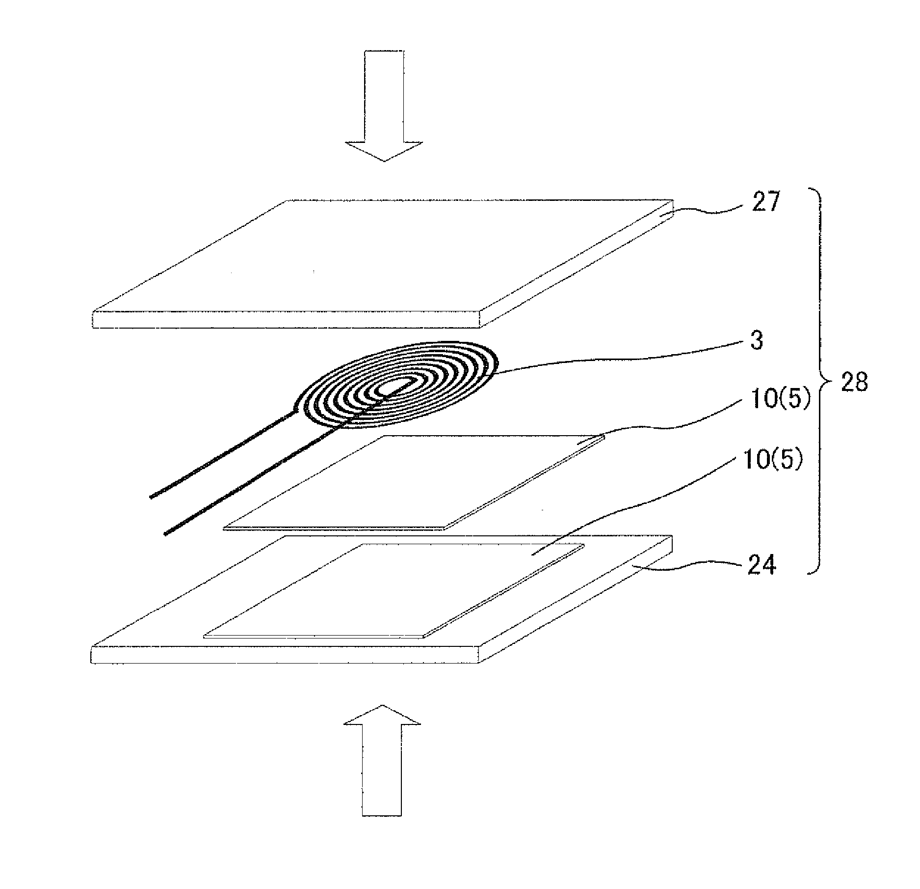 Magnetic element for wireless power transmission and method for manufacturing same