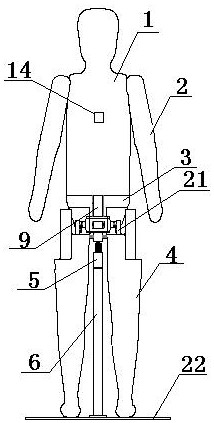 Posture-adjustable collision dummy for simulating underground operation of coal mine