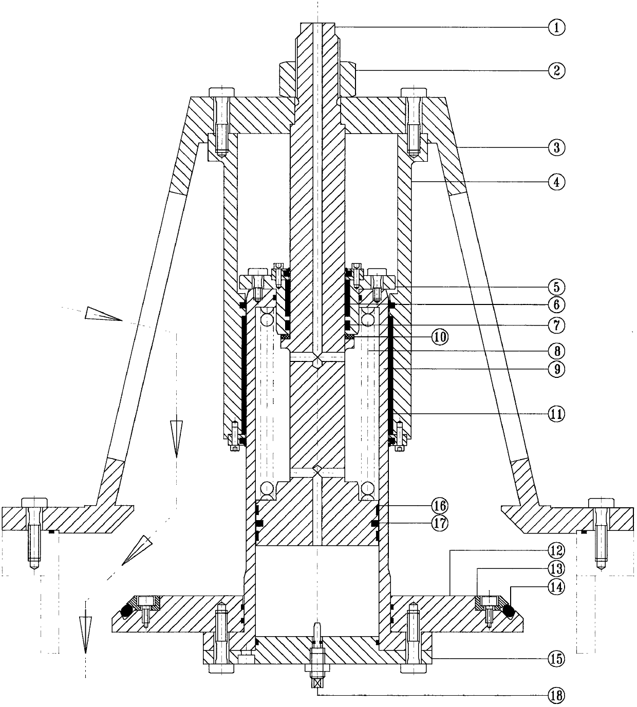 Leakage-free hydraulic buffering vacuum breaker valve