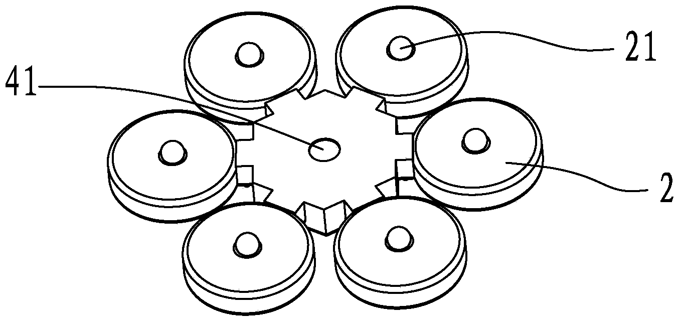 Energy-saving type thermal insulation dinner plate with multiple dish positions