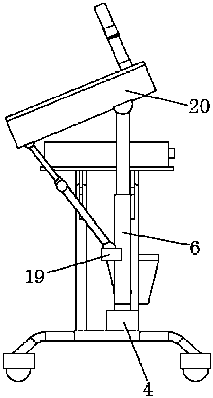 Lower limb supporting adjustable device for obstetrical nursing