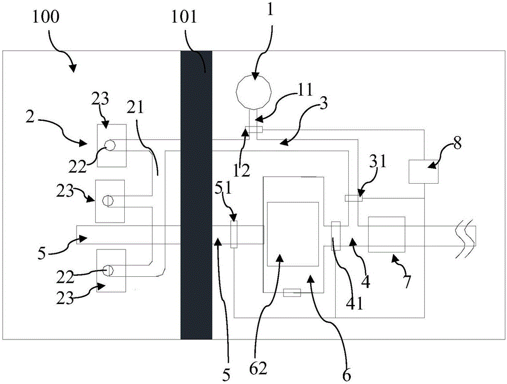 Drainage system for underground reservoir and control method of drainage system