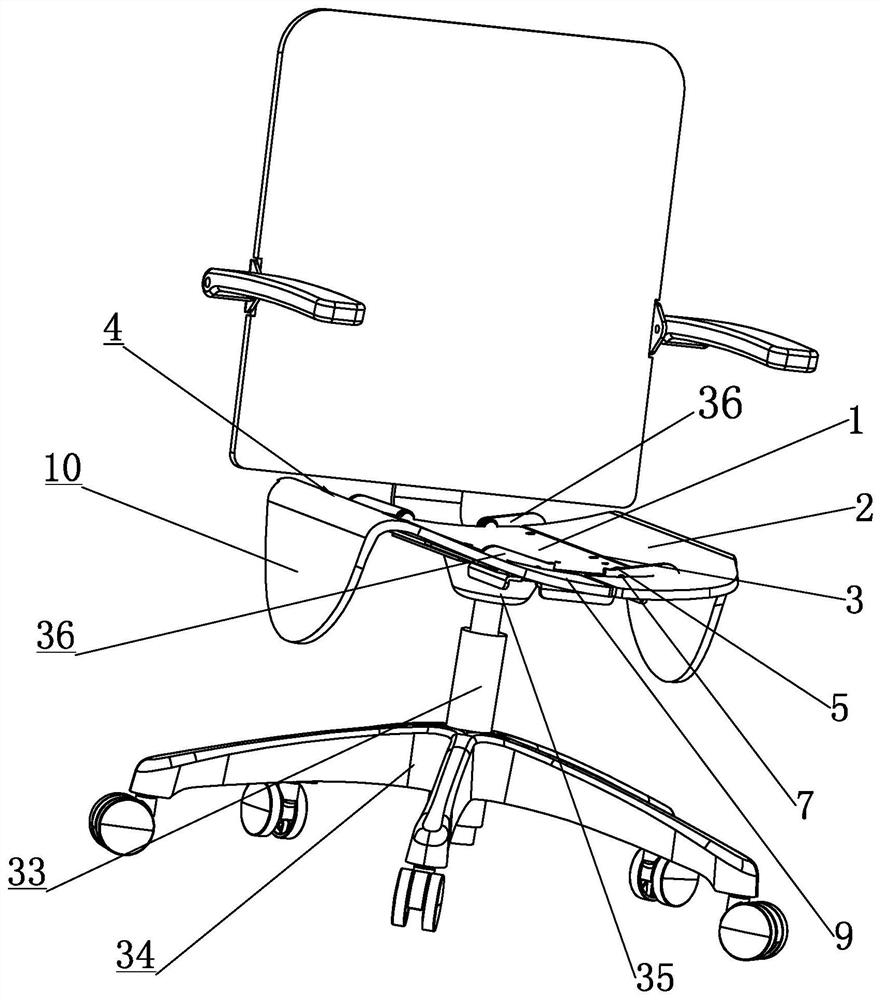 Sitting and standing chair